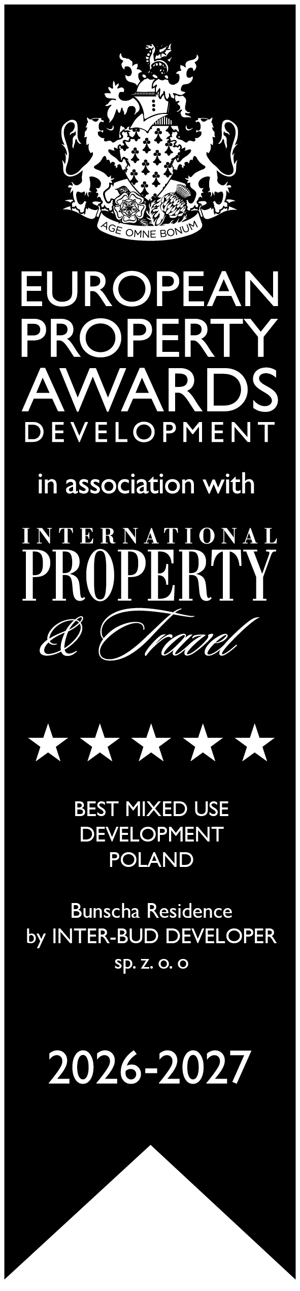 Bunscha Residence – European Property Awards 2026–2027, 5-Star Winner – Poland